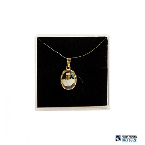 Medalha dourada Santa Dulce G