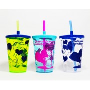 Copo com Tampa e Canudo Santa Dulce