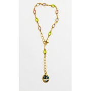 Pulseira com Pedras coloridas Santa Dulce